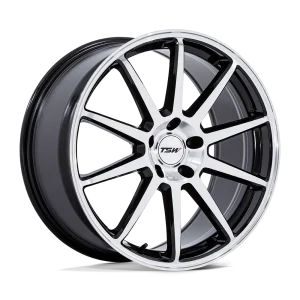 TSW Wheels – TW004 CANARD – Black – 19″x10.5″ 25mm – Summer Wheels – TW004BD19051225